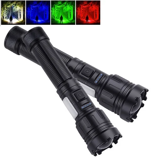 2X Torcia COB LED USB 1000Metri Torcia Tattica Luce da Lavoro