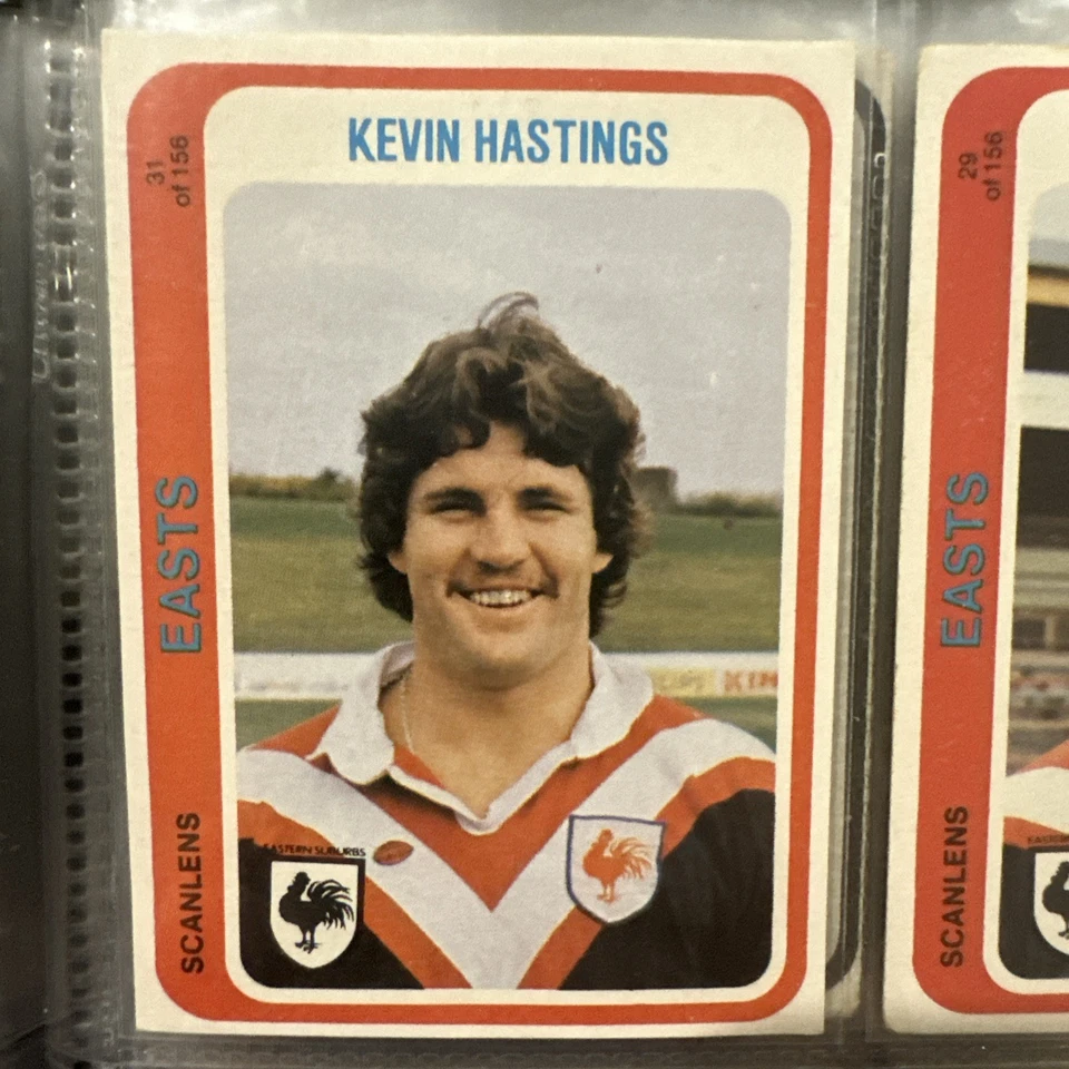 **1979 SYDNEY ROOSTERS RUGBY LEAGUE SCANLENS Full SET 13 cards WITH CHECKLIST** - image 4 of 4