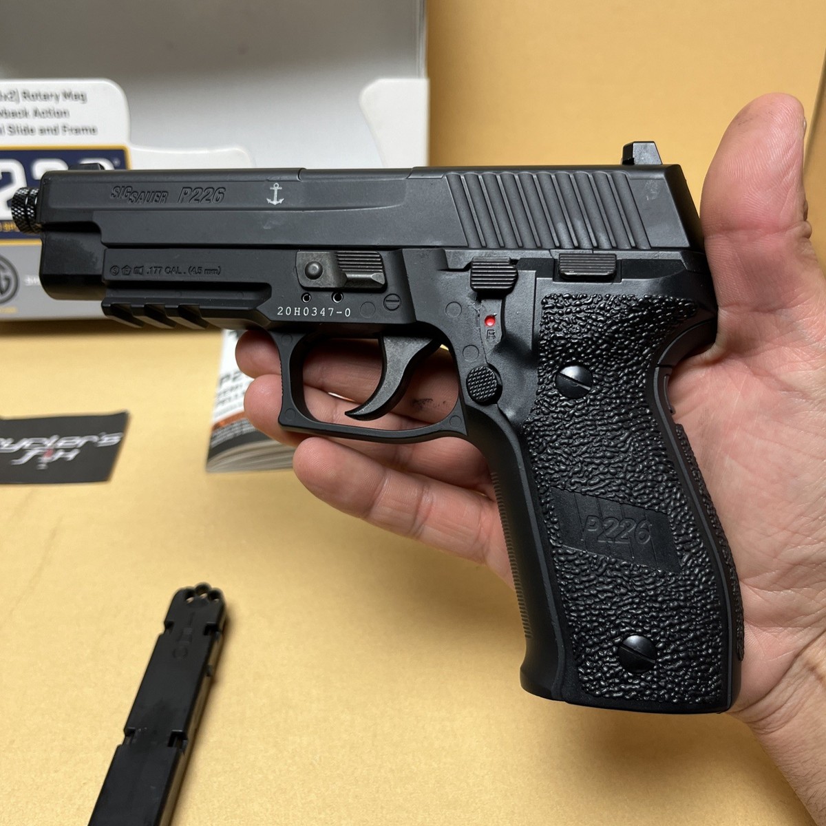 SIG SAUER P226 MK-25 CO2-Powered .177 Cal Semi-Auto Black Airgun