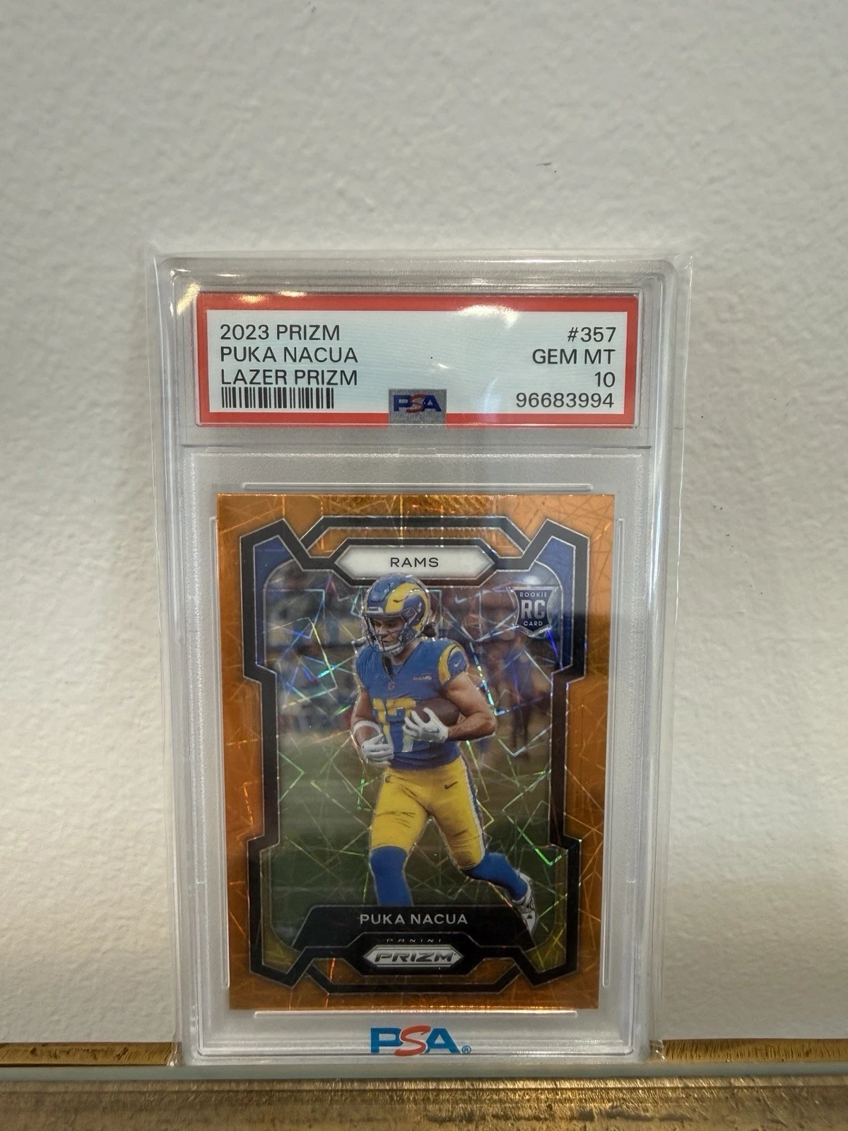 Deal for 2023 Panini Prizm Rookies Puka Nacua #357 Lazer Prizm (RC) PSA 10 Gem Mint