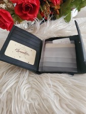   Pre-Owned Buxton Black Leather Wallet   Card Case / Billfold