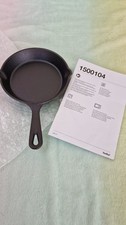 VonHaus Cast Iron Skillet Pan Small - 12cm-17cm Diameter, 9cm Handle 1500104