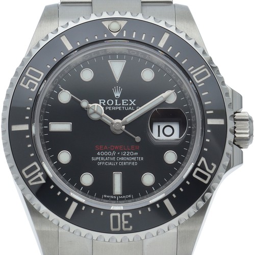 ROLEX Sea-Dweller Watch Red Seed No Crown 126600 Stainless Steel mensWatch T...