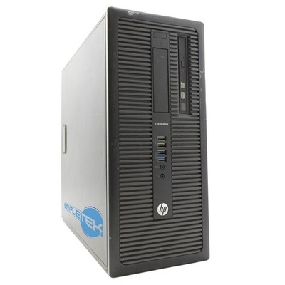 HP 800 G1 Core I3 3.40GHZ 16GB 480GB 4GB GPU Win11 Computer Tower RS232 Desktop