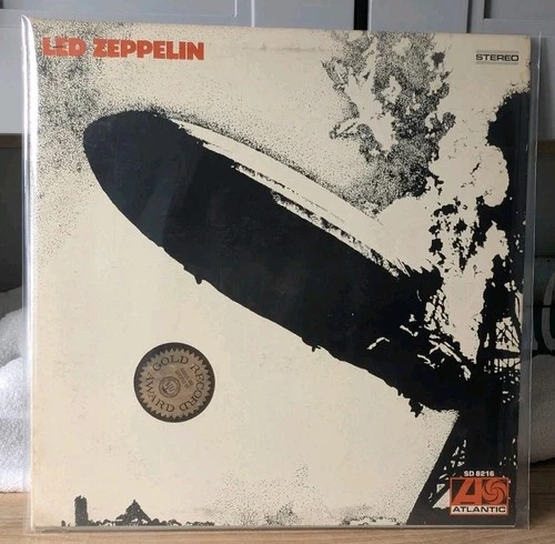 Rare LED ZEPPELIN 1  1969 LP Atlantic 1841 BROADWAY SD 8216 EXC VINYL Pitman CP