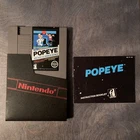 Popeye (NES) with Instruction Manual and Cartridge Sleeve