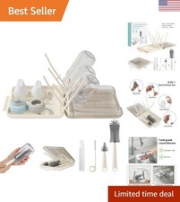 Essential 6-in-1 Baby Bottle Cleaner Kit with Soap Dispenser  Organizer Case