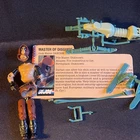 Vintage 1984 Hasbro GI JOE Zartan Action Figure parts with ski parts w/ ID card