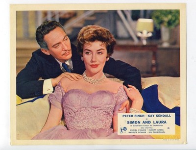 Simon and Laura-Kay Kendall with Peter Finch-8x10-Color-Still