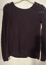 Ann Taylor LOFT Women Burgundy Sweater size XS