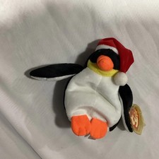 Ty Beanie Babies Zero Penguin Plush Santa Hat Retired 1999 Beanbag MPN 04207