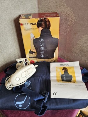 Tronic Elektrisches Heizkissen für Rücken Nacken Schultern Schmerzlinderung - Navy - Originalverpackt