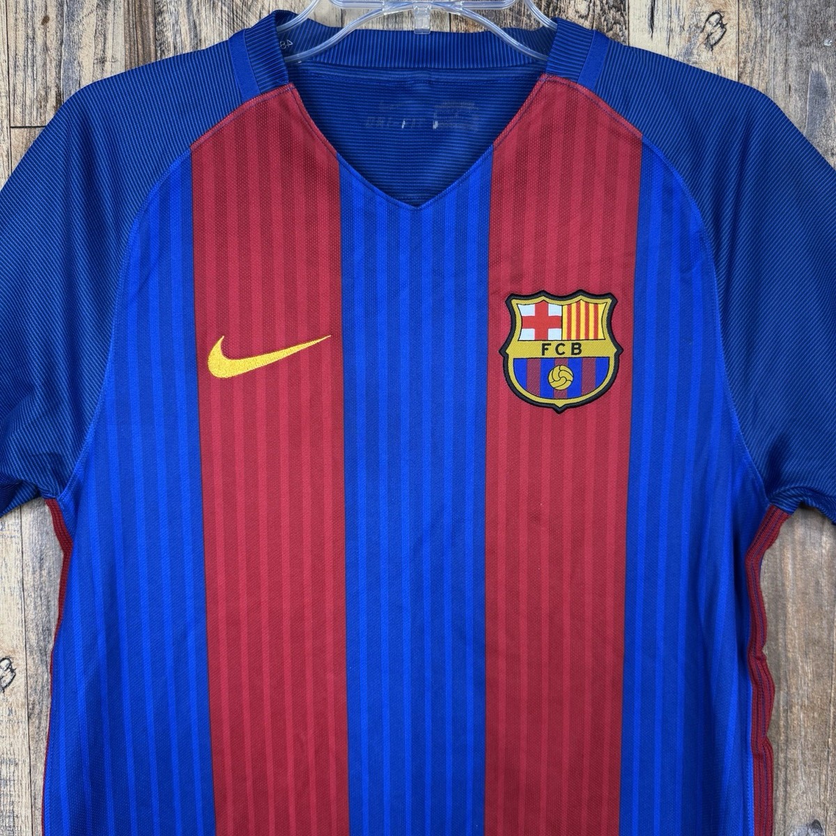 FC Barcelona 2016-17 Home Football Soccer Jersey Nike Men's S | eBay