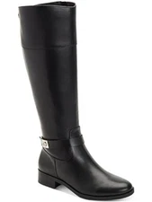 CHARTER CLUB Womens Black Johannes Round Toe Zip-Up Riding Boot 5.5 M