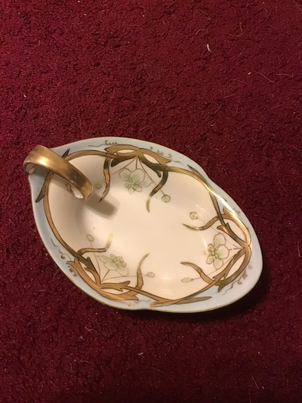 NIPPON JAPAN VINTAGE DISH ANTIQUE 1891-1921 GUC PORCELAIN GOLD TRIM 