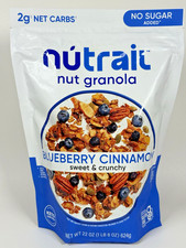 NuTrail Nut Granola Blueberry Cinnamon No Sugar Added 22 oz Bag