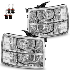 For 2007-2014 Chevy Silverado 2500 3500hd07-13 1500 Headlights Lr With Bulbs For 2007-2014 Chevy Silverado 2500 3500hd07-13 1500 Headlights Lr With Bulbs