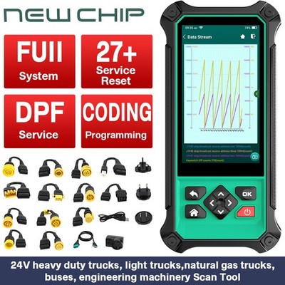 NEWCHIP HDT301 Profil LKW DiagnosegerätTruck 24V Heavy Duty Diesel OBD2 Scanner