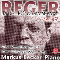 Reger / Becker - Piano Works 3 - Cd - G3Z