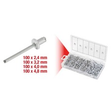 KS TOOLS 970.0150 Sortiment Blindnieten, 400-tlg