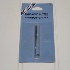 Dremel 113 Engraving Cutter Bit 1/8" Shank Rotary Tool Accessory NIP Vintage