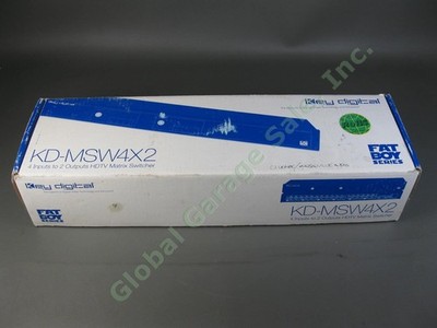 Key Digital KD-MSW4X2 HDTV Matrix Switcher Fat Boy Series 4 Inputs 2 Outputs