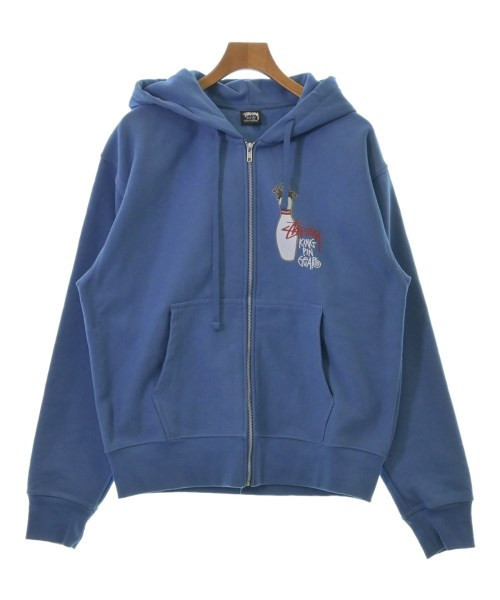 Stussy Kingpin Zip Hoodie Men's Light Blue Size M Used Stussy Kingpin Zip Hoodie Men's Light Blue Size M Used