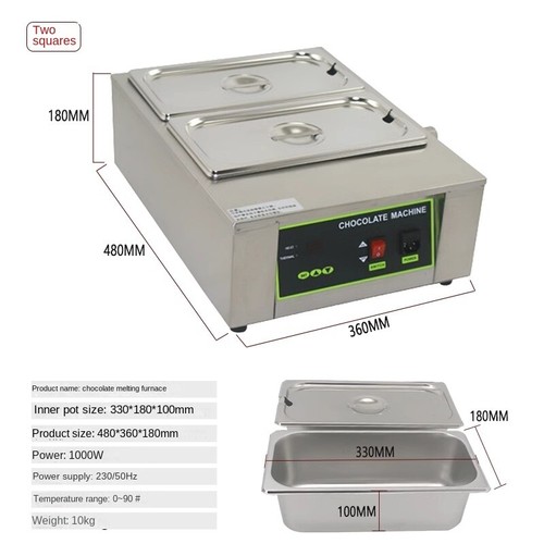 Double Commercial Chocolate Melter Machine Melting Oven PotMelting Machine - 第 3/9 張圖片