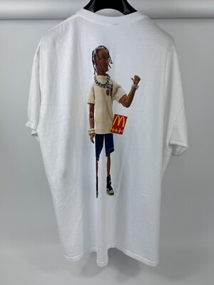 Travis Scott X Mc Donalds Logo Cactus Jack T-Shirts Größe: XL