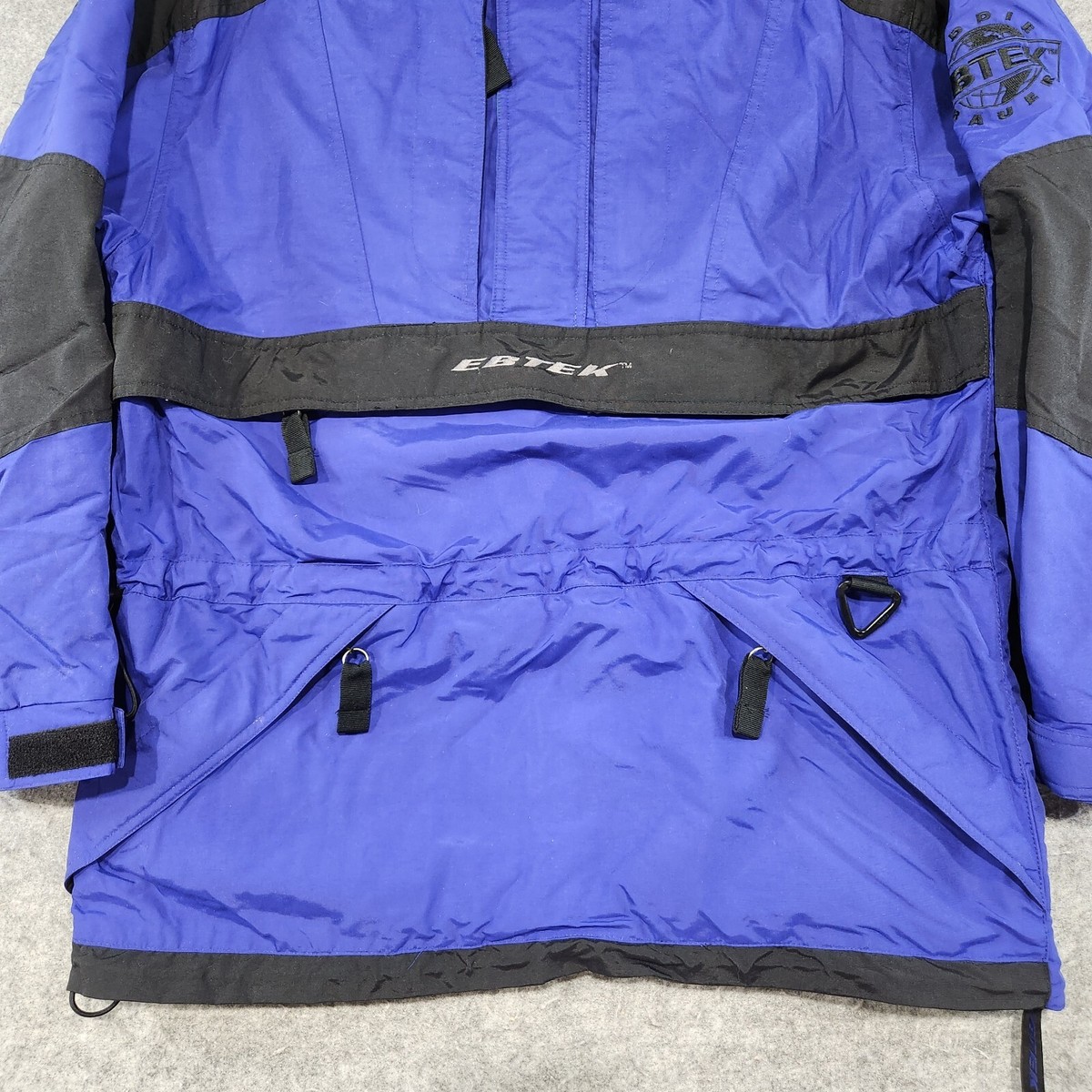 VTG 90s Eddie Bauer Ebtek Mens M Medium Nylon Anorak Pullover Snow 