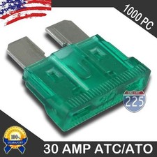 1000 Pack 30 AMP ATC/ATO STANDARD Regular FUSE BLADE 30A CAR TRUCK BOAT MARINE