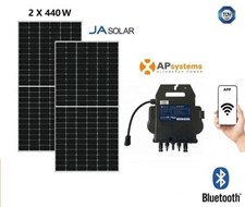 JA Solar Kit Fotovoltaico Bifacciale 800W con micro inverter AP System