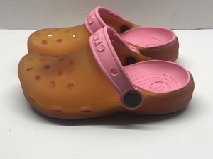 crocs orange slides