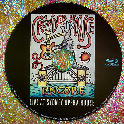 CROWDED HOUSE Live At The Sydney Opera House Sydney Australia Blu-ray Split Enz