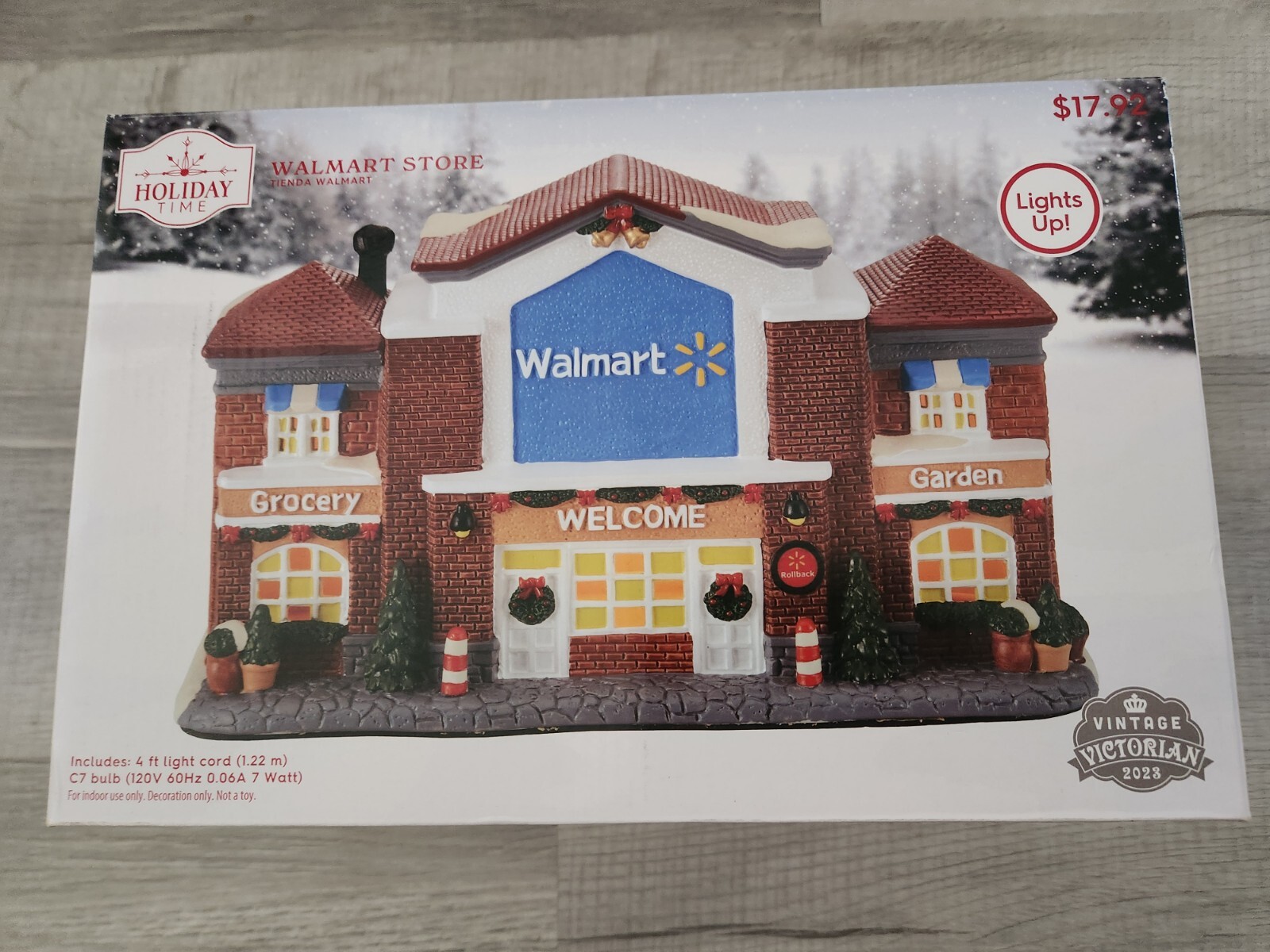 Holiday Time WALMART STORE Christmas Village Vintage Victorian 2023 holiday-time-walmart-store-christmas-village-vintage-victorian-2023