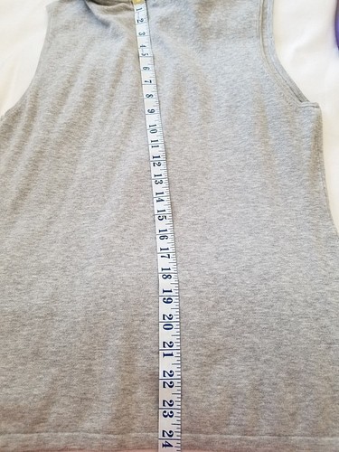 Sleeveless Polo pit2pit 18" 10-12 - PLANET - 31% cotton - Light Grey - Tried on - Picture 4 of 4