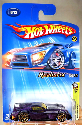2005 Hot Wheels #13 First Editions-Realistix 13/20 FORMUL8R Purple w/Gold 10 Sp