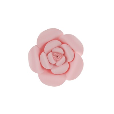 Mega Crafts - 8'' Handmade Paper Pedal Flower - Pink, 1PC