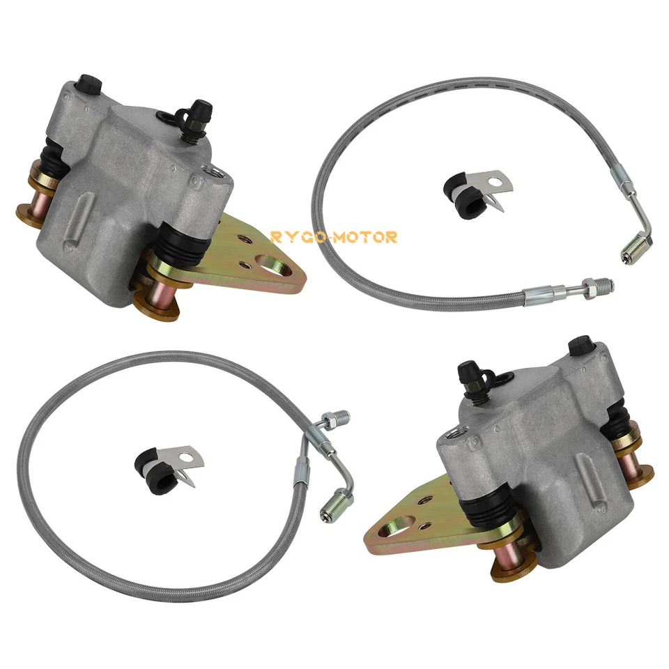 Pinzas de freno delanteras con pastillas y líneas para Polaris Magnum 325 330 500 2x4 4x4 01-04 Foto 4 de 4