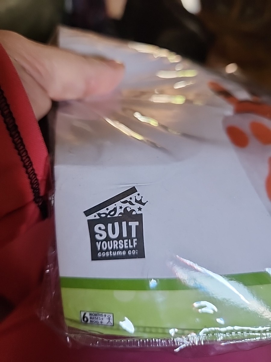 Amscan Baby Tiny Tiger Costume - Orange Plush Jumpsuit With Hood 6-12 Months