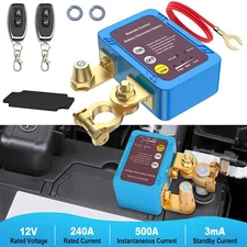 12V 240A Kill Switch for Car Remote Battery Disconnect Switch Automatic Shut Off