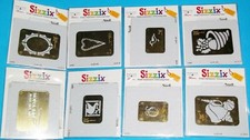 LOT OF 8 SIZZIX SIMPLE IMPRESSIONS EMBOSSING FOLDERS SET 2