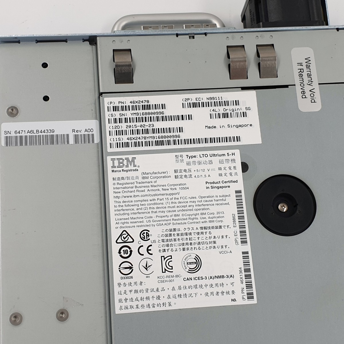 IBM LTO Ultrium 5-H 46X2478 SAS Tape Drive | eBay