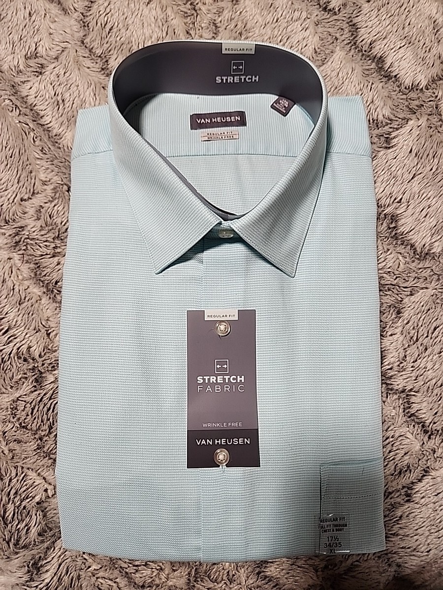 Van Heusen Long Sleeve Dress Shirt Mens XL Regular fit Non Iron NWT! C105