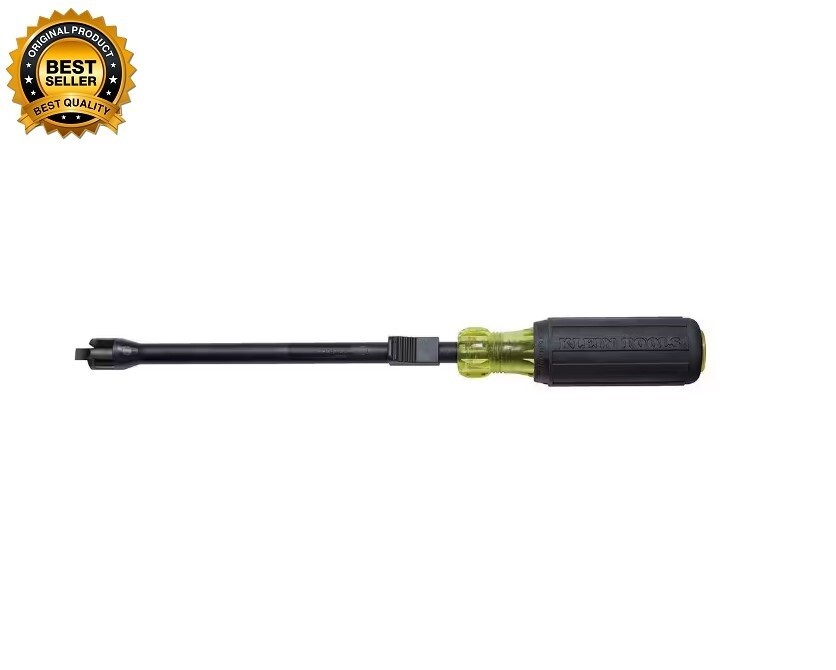 Klein Tools 32215 1/4In Slotted Screw-Holding Screwdriver, 6.7/8