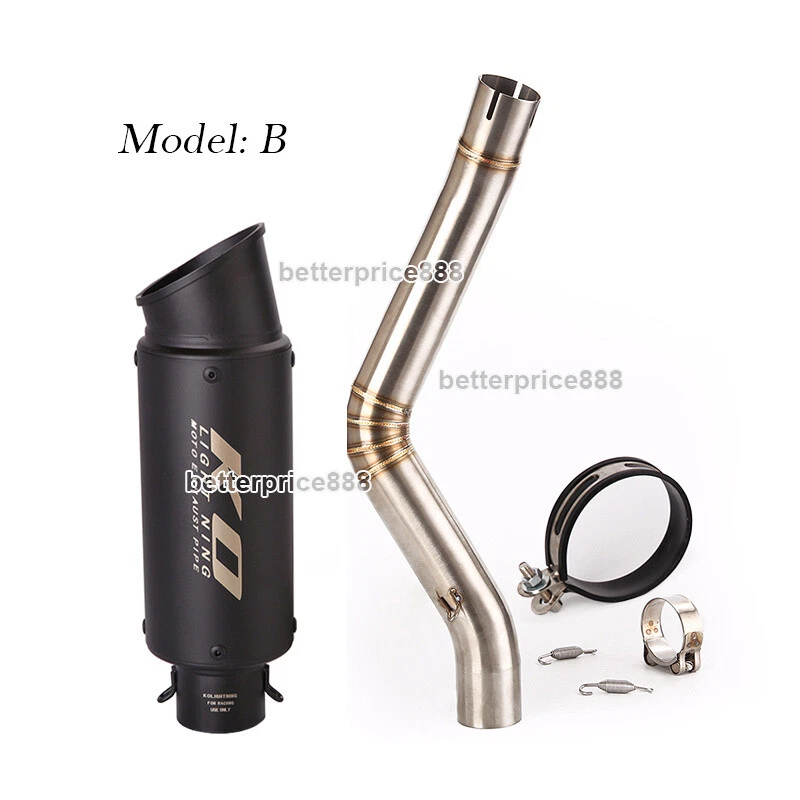 For Benelli Leoncino 500 Middle Exhaust Pipe Link 51mm Mufflers Replace Catalyst - Image 3 of 4