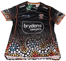 Wests Tigers Run Out Tee Shirt Sizes XS - 7XL Available NRL Steeden 22