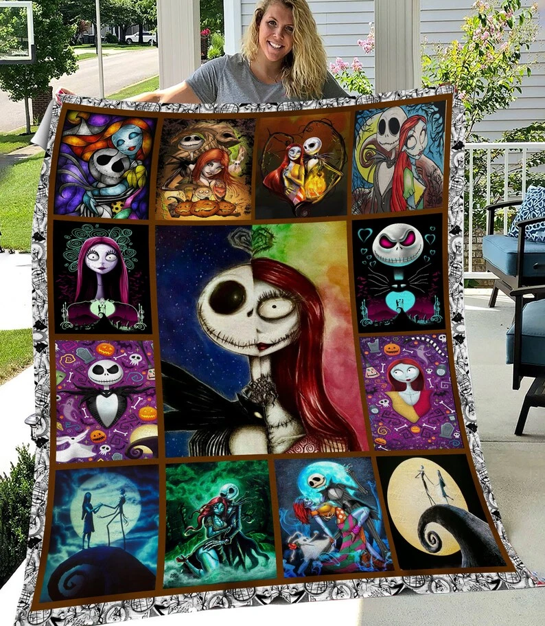 Jack and Sally Door Cover - The Nightmare Before Christmas