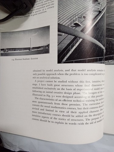 Structures Pier Luigi Nervi 1956 1st/ w/Forward by Mario Salvadori ARCHITECTURE - Picture 9 of 12