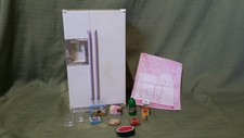 Tyco Kitchen Littles Deluxe Refrigerator 1996 2041 w/Accessories